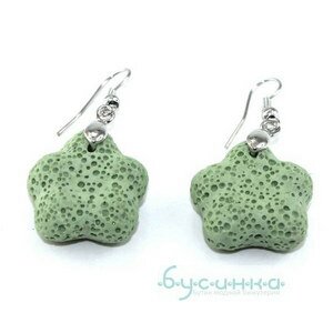 Серьги из вулканической лавы TES-1161