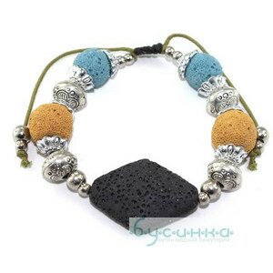 Браслет из вулканической лавы TES-1230