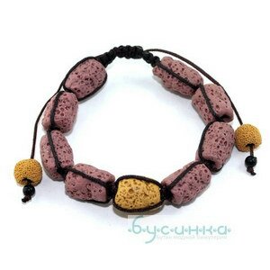 Браслет из вулканической лавы TES-1259