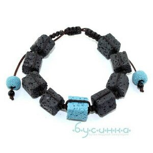 Браслет из вулканической лавы TES-1267